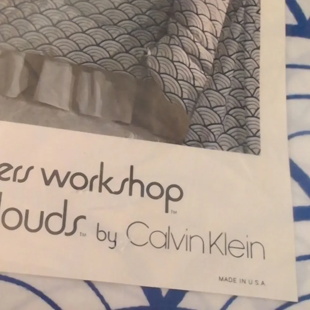 Vintage Calvin Klein For Wamsutta Clouds Twin Flat Sheet NIP Designer Workshop‎
